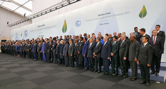COP 21 – Conferência das Partes da Convenção -Quadro das Nações Unidas sobre Mudança do Clima (UNFCCC), assinado a 12 de dezembro de 2015